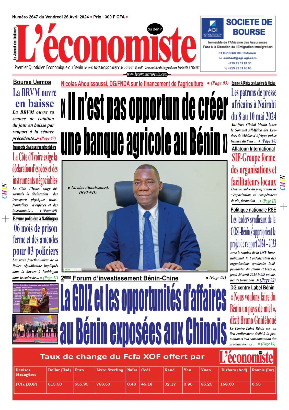 LES UNES DES JOURNAUX DE DE JOUR