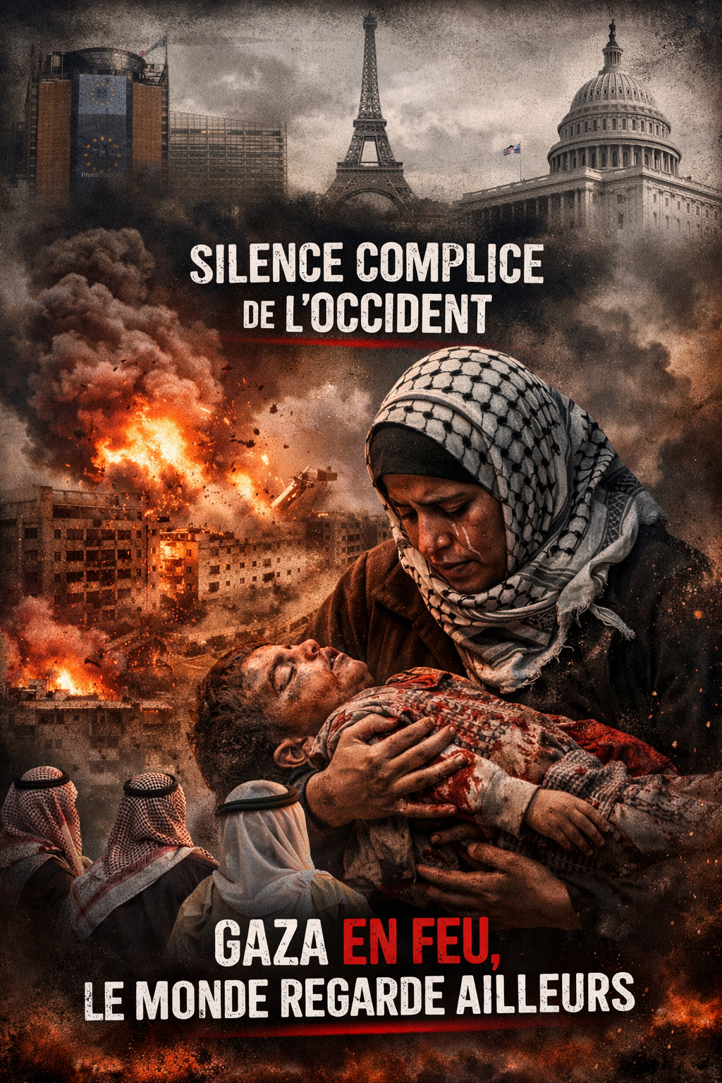 CHRONIQUE :  Gaza bombardée, le silence complice de l’Occident