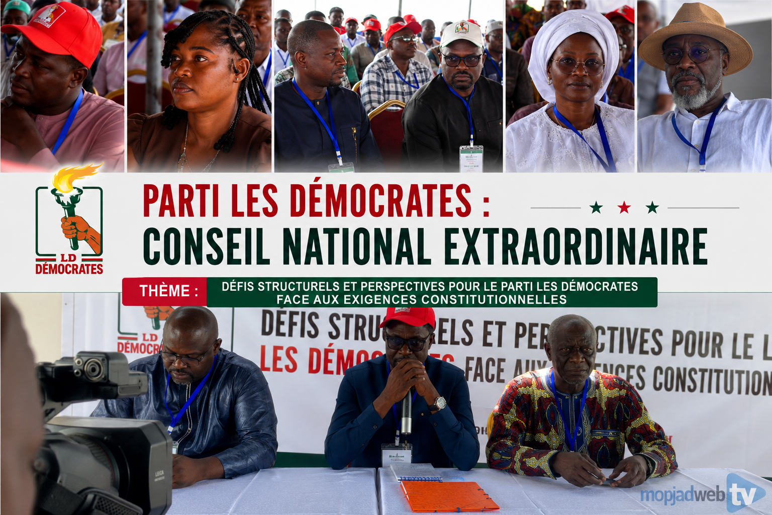 Conseil national extraordinaire des Démocrates : le parti réaffirme son ancrage dans l’opposition républicaine face aux nouvelles exigences constitutionnelles
